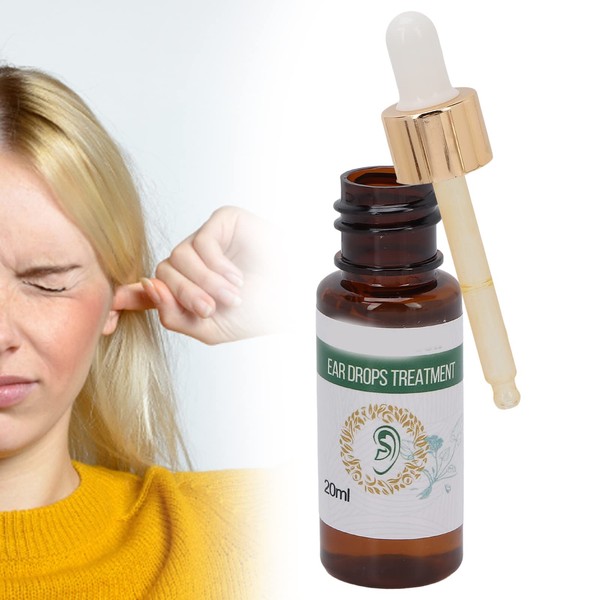 Tinnitus Ear Drops Treatment 20 ml for Relief of Rings in the Ears Hearing Aid for Relief of Tinnitus Ear Drops Softens Earwax to Relieve Discomfort