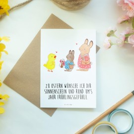 Mr. & Mrs. Panda Greeting Card Easter Gifts - Easter Gifts, Easter Decoration, Spring, Spring Feelings, Easter Gifts, Rabbit, Folding Card, Easter Bunny,