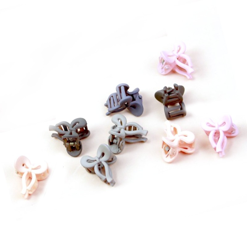 100pcs Small Hair Clips Bow Tie Flower Fruit Shaped Cute