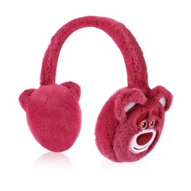 MESUCA Character Ear Covers, Thick, Soft and Comfortable, Girls Cold Weather Earmuffs, Pink