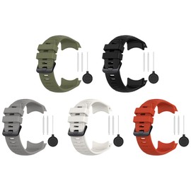Compatible for Garmin Instinct 2X Solar, 26mm Width Soft Silicone Wristband Replacement Watch Bands Strap for Garmin Instinct 2X Solar (5 Color)