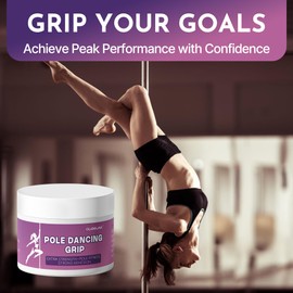 Extra Strength Pole Grip (50g / 1.76 oz)–Boost Pole Grip for Pole Dancing, Pole Dance Grip–Natural, Waterproof, Anti-Slip for Beginners&Pros, Dry Hands Pole Grip Aid for Secure Hold, Inversions, Spins