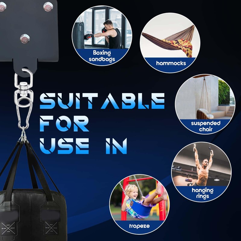 AUSTUFF Heavy Duty Punching Bag Hanger,Heavy Duty Bag Hanger Bracket,360°