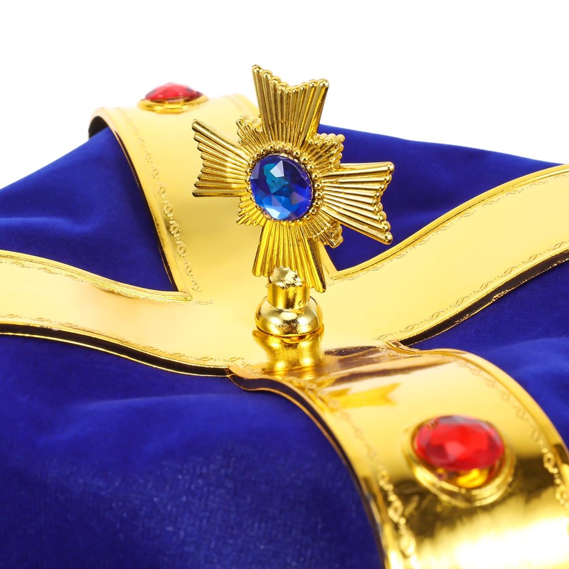 Toddmomy 1pc King Crown Hat Party Hats Gold Costume Accessories