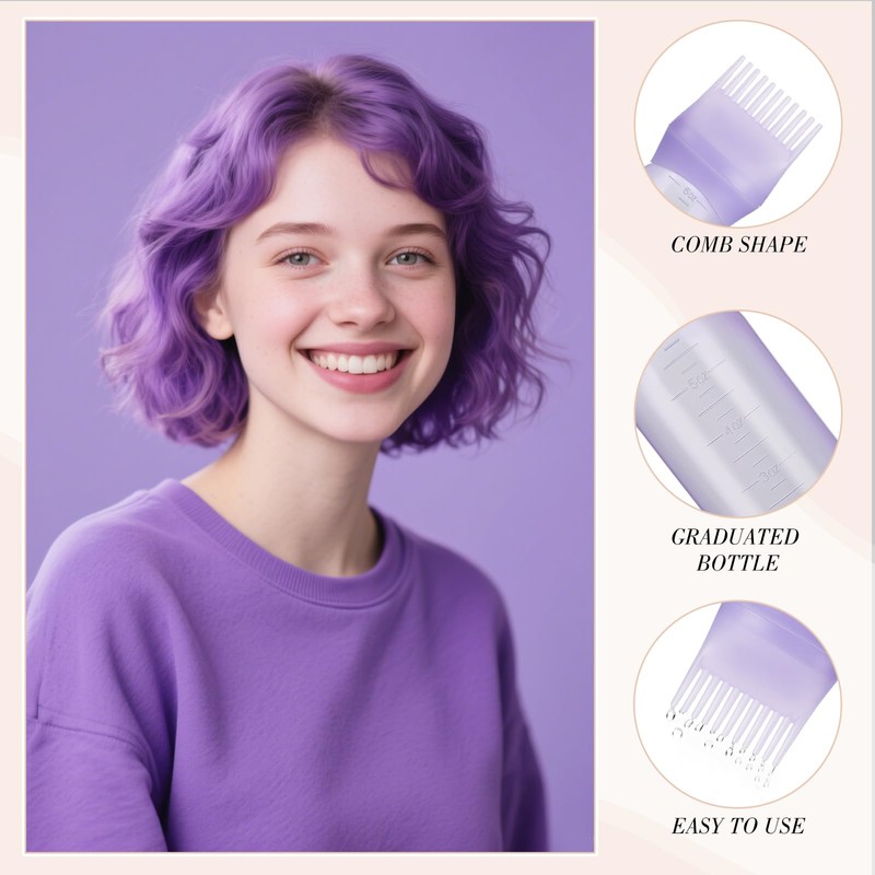 Pimoys Root Comb Applicator Bottle 6 Ounce Hair Oil Applicator