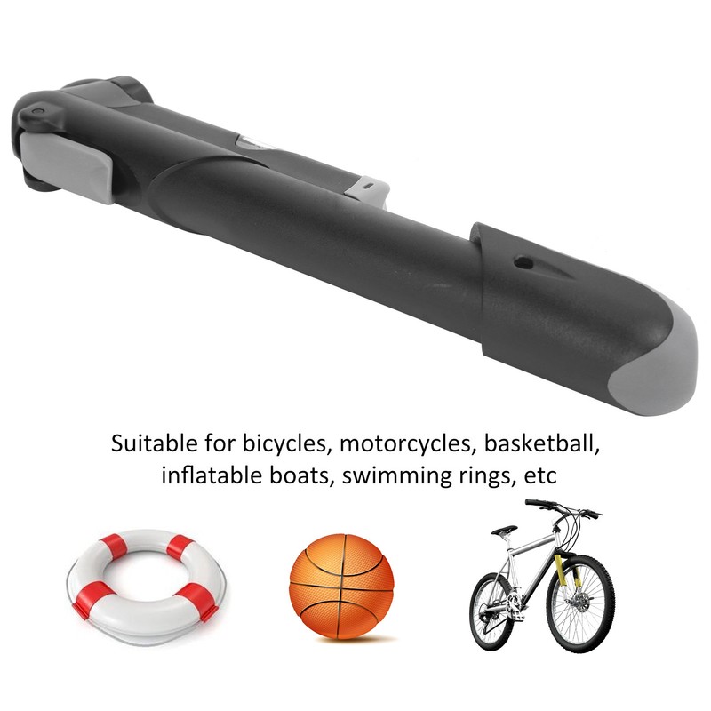 Mini Bike Pump with Pressure Gauge Portable Presta and Schrader
