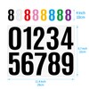 Large Number Stickers Waterproof Number Stickers Large (Black, 4 Inch,