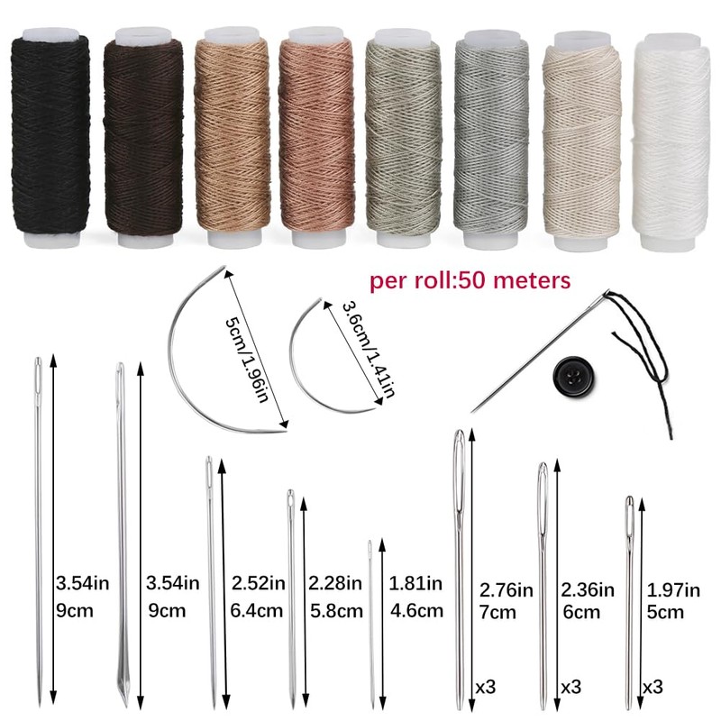 BAGERLA Upholstery Repair Sewing Kit Heavy Duty Sewing Kit with