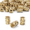 ORTAVA M4 Thread Insert, Pack of 100 Press-in Nuts, Brass