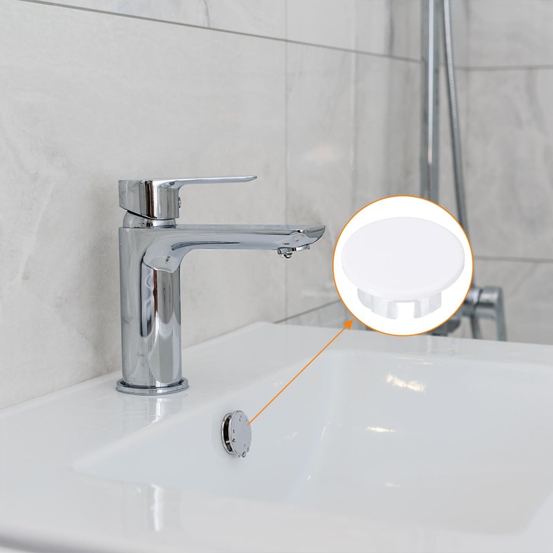 uxcell 2Pcs Sink Overflow Cover Basin Trim Copper Overflow Rings