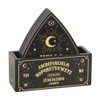 Set of 4 Celestial Planchette Shaped Coasters with Black &