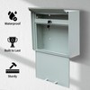 Wall Mount Mailbox for House Outside, Anti-Theft Locking Mailbox, Weatherproof