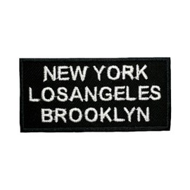 Generic NEW YORK LOSANGELES BROOKLYN Iron on Patches for Clothes and jackets, 1.5 x 3 x 0.1 in