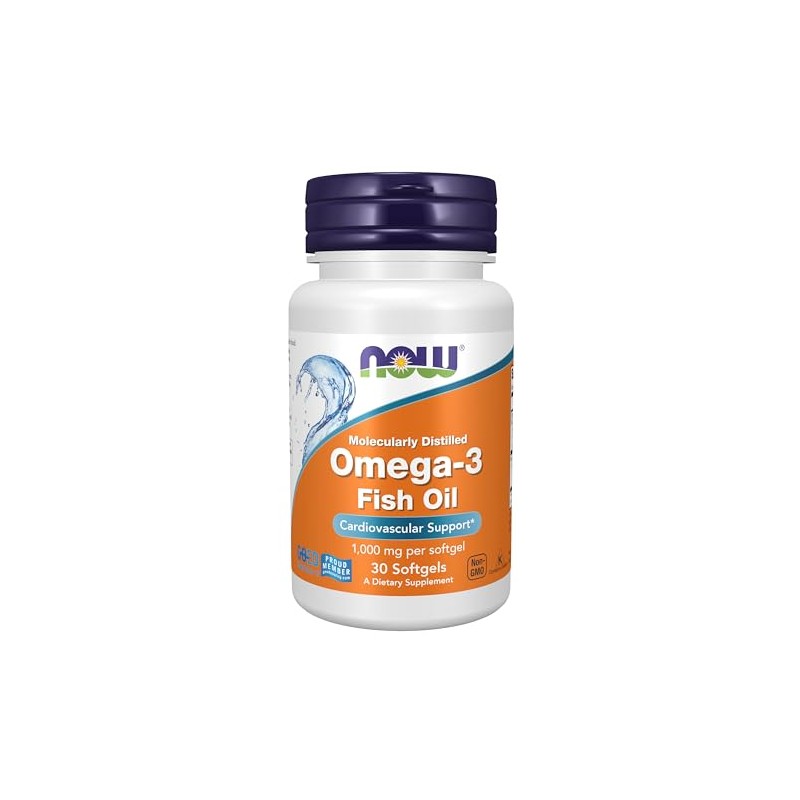 NOW Suplementos, Omega-3 180 EPA/120 DHA, Molecularmente destilada, Apoyo cardiovascular