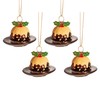 Sass & Belle Christmas Pudding Bauble - Set of 4