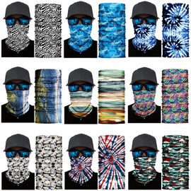 Neck Gaiter Balaclava Sun UV Protection,Cooling Scarf Mask,Reusable Gator Face Mask Bandana for Men Women Boys Girls,Neck Warmer,Face Cover Headwear,Head Wrap,Headband for Outdoor Sport