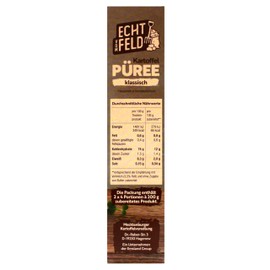 Echt vom Feld Classic Potato Puree, Pack of 9 (9 x 230 g)