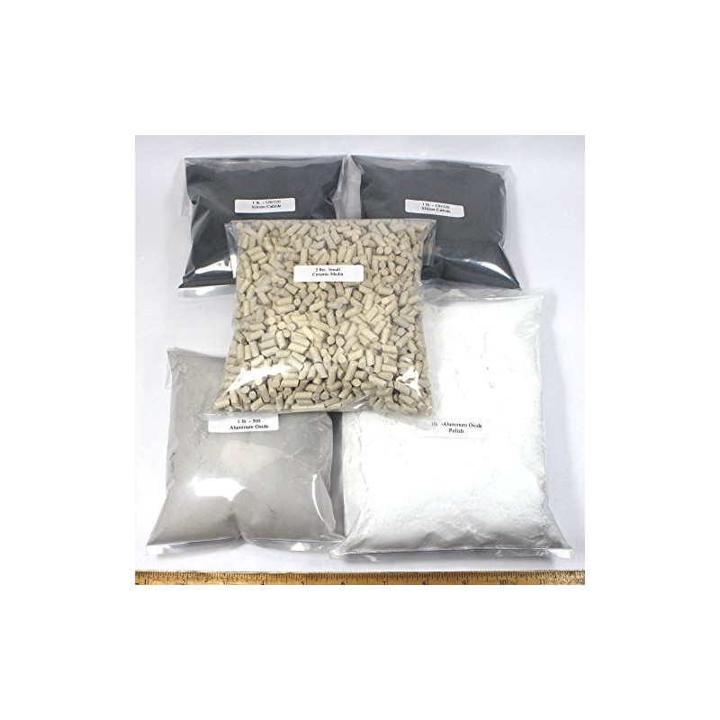 Vibratory Grit Pack with Ceramics for Tumbling