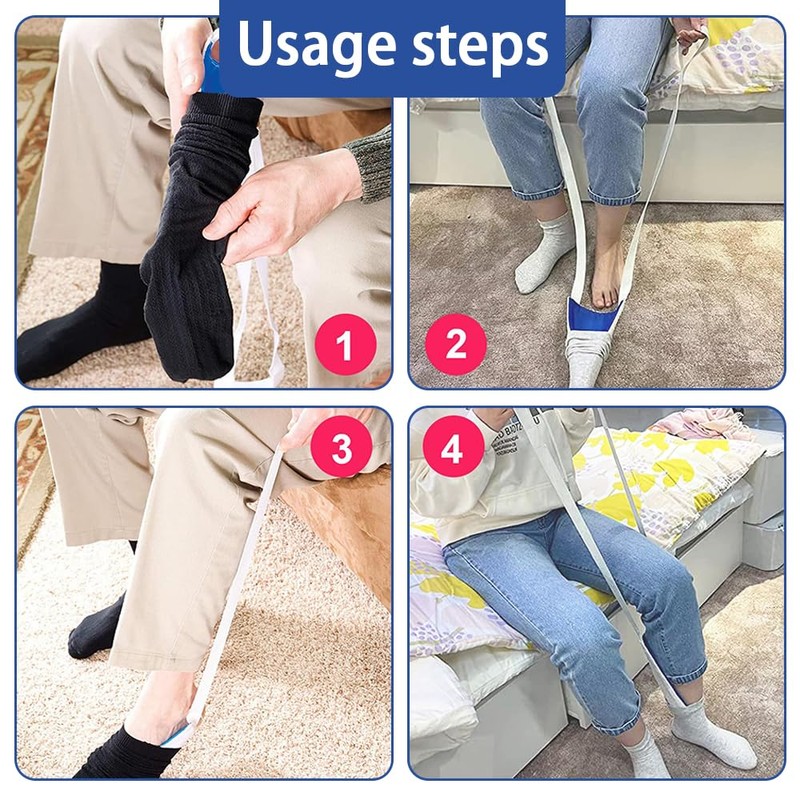 Flexible Sock Aid, Sock Aides Help Pull Socks Up, Put
