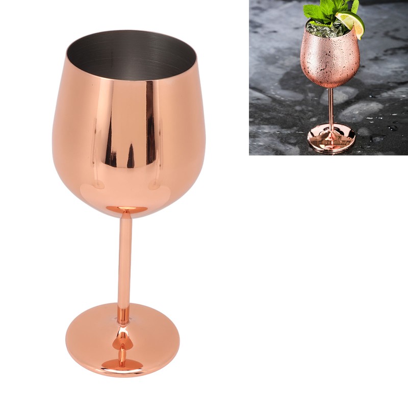 Wine Goblet Stainless Steel Beautiful Elegant Metal Champagne Goblet for