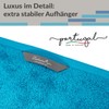 Lashuma Lugano Guest Towels 30 x 50 cm Blue Aquamarine