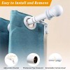 Nicecho L Shape Heavy Duty Curved Curtain Rods for 2
