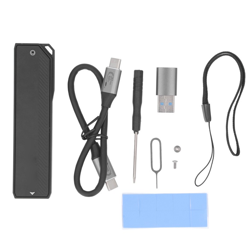 M.2 to Type C NVMe SSD Enclosure 20Gbps 4TB Storage