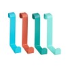 WENKO 4 Hooks Steel Over Door Coat Hooks 7.6 x