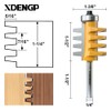 XDENGP Professional Finger Joint Router Bit 1/4" Shank, Reversible Finger