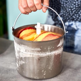 Springlane Stainless Steel Ice Container for Ice Maker, Additional Container for Elisa