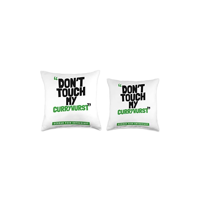 Don't Touch My CURRYWURST Throw Pillow