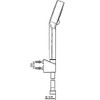 Hansa shower/shower head set basic Jet (3 Jet Hand Shower Head