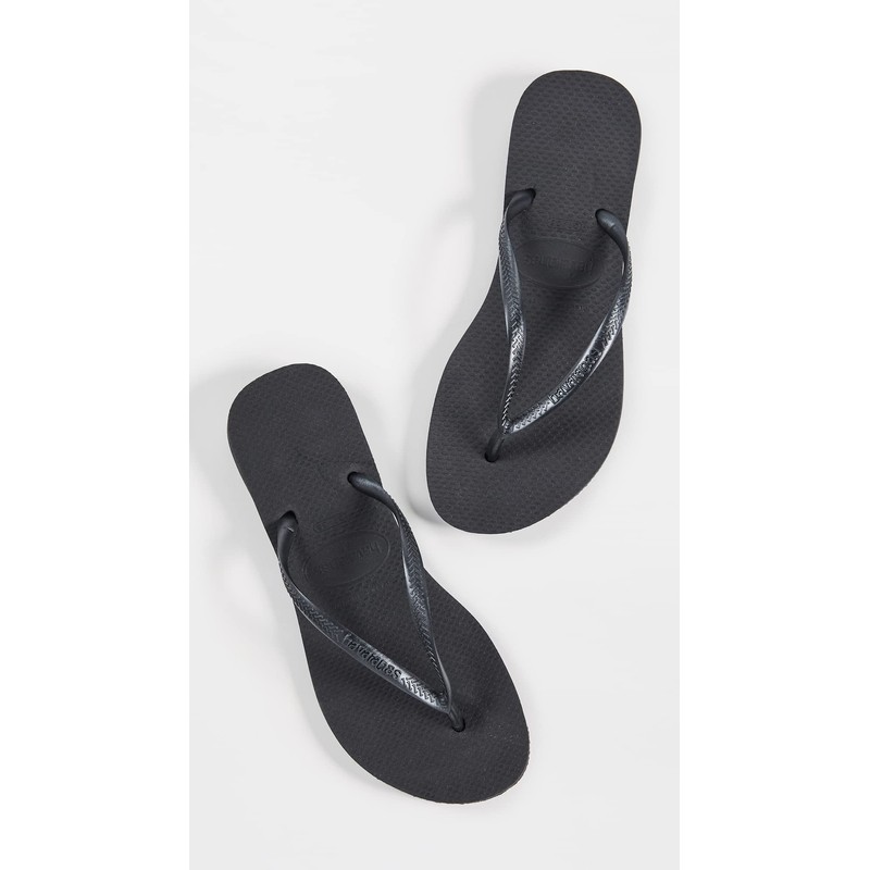 Havaianas 's Slim Flip Flop, Black, 8 UK