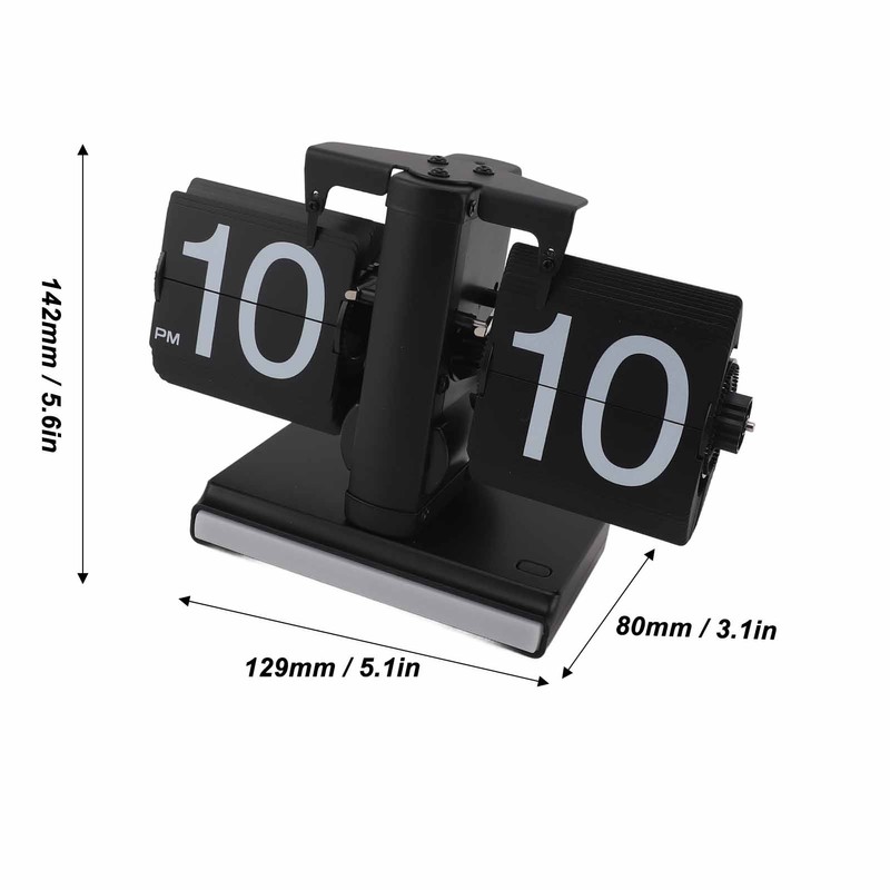 Retro Digital Flip Down Clock Battery Powered Flip Desk Clock