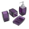 4Pcs/Set Acrylic Bathroom Accessory Set Toothbrush Soap Dish Holder for
