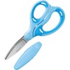 Kokuyo Aero Fit Saxa Scissors for Kids, Glueless Blue Hasa-P270B