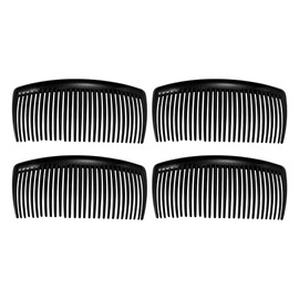 VOCOSTE Classic Side Clip Hair Comb Tooth Hair Comb Hair Clip Comb Plastic Black 10cm 4pcs