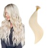 XDhair Blonde Pre Bonded Human Hair Extensions 50 Strands 50g