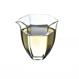 Gaolinci Hexagonal Clear Borosilicate Glass Tea Sharing Cup, Kungfu Tea Pitcher. 7 Oz