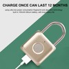 Fingerprint Padlock IPX2 Waterproof Smart Keyless Biometric Thumbprint Lock for