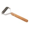 Pet Undercoat Rake Brush Double Sided Knots Removal Massage Wood