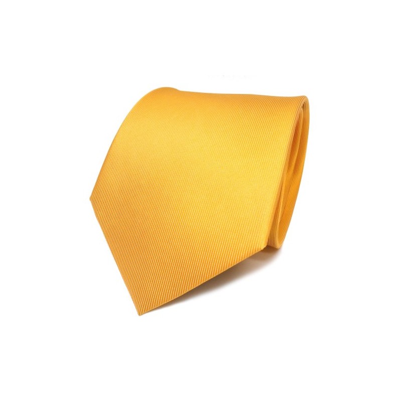 TigerTie Designer Silk Tie Yellow Sun Yellow Plain Tie Silk