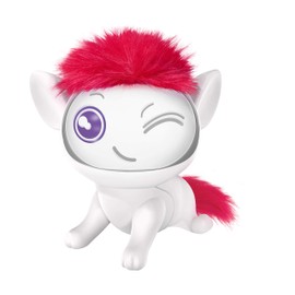 Pooki Interactive pet with Sound, Movement and Animated Screen, White