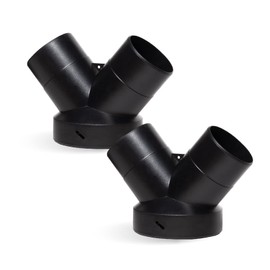POWERTEC 70189-P2 Dust Collector Y-Fitting | 6-Inch to 4-Inch Hose Reducer for Woodworking Dust Collection System, 2 PK