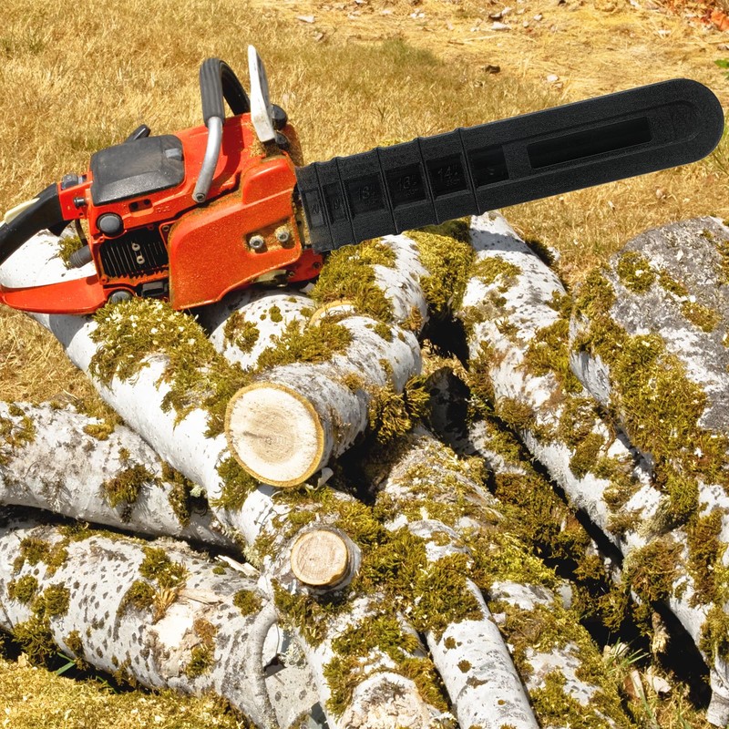PATIKIL 2pcs 8" Chainsaw Chain Cover Plastic Durable Chainsaw Protective