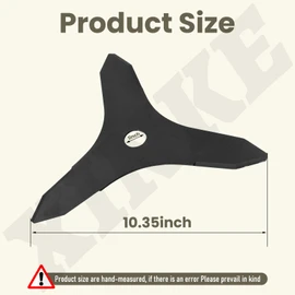 XINKE ABB1203 3-Teeth Metal Blade for EGO 56-Volt Lithium-ion Cordless Commercial String Trimmer STX3800 and 12” Brush Cutter Attachment BCA1220