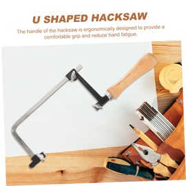 WHAMVOX Jewelry Making Hacksaw U-shaped Compact Bow Saw for Woodworking and Projects Handle Essential Tool for Jewelers and