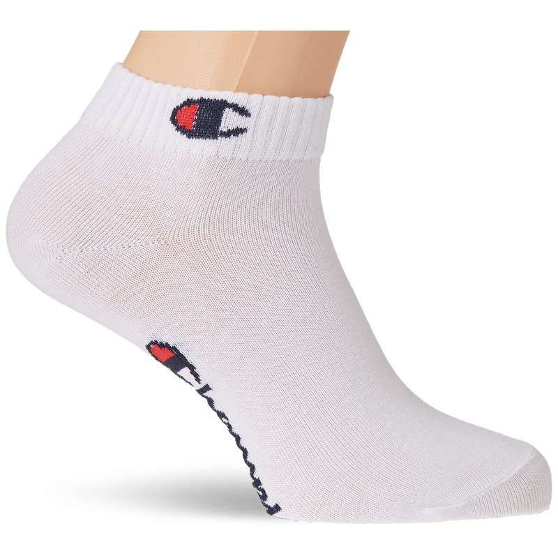 Champion Unisex Socks (Pack of 6), White