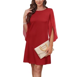 RUMIA Semi Formal Dresses for Women 2025 Sequin Dress for Women Red XS