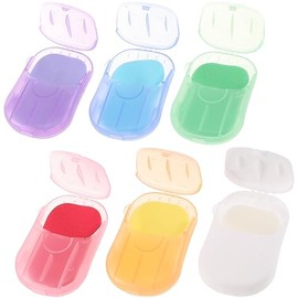 BESPORTBLE 120 Sheets Paper Soap Sheets Mini Portable Travel Foaming Hand Washing Bath Scented Paper for Indoor Outdoor Travel Camping Hiking